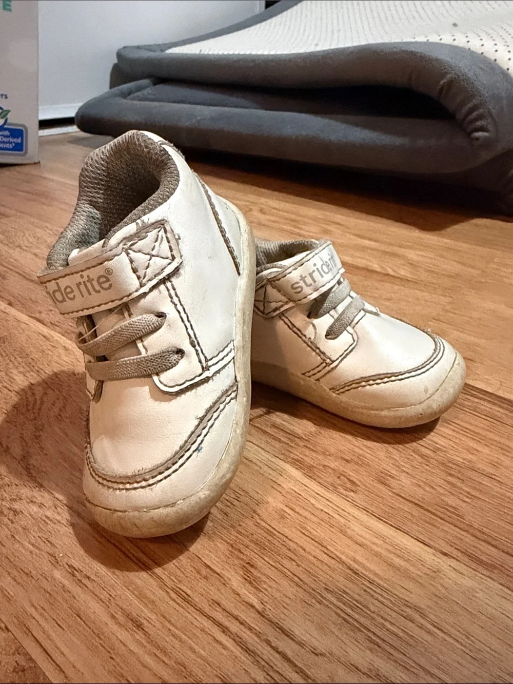 Kids White Leather Sneakers - Comfortable Everyday Shoes